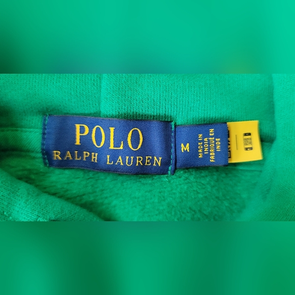 Polo Ralph Lauren Men's Green Polo 1967 Athl. Dept. Fleece Lined Hoodie - Picture 6 of 7